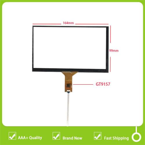New 7 inch IC:GT9157 6PIN 164*99 MM 165*100 MM For Car Dvd Gps Player touch screen digitizer glass touch panel Sensor