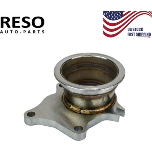 RESO--Turbo Adaptor Flange Stainless Steel Adapter for T3/T4 Turbo 5 Bolt to 3" V-Band Flange