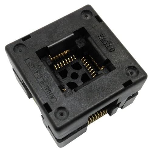 QFP32 TQFP32 LQFP32 Burn in Socket IC51-0324-1498 Pin Pitch 0.8mm Open Size 7*7mm Top Programming Socket Adapter Allsocket