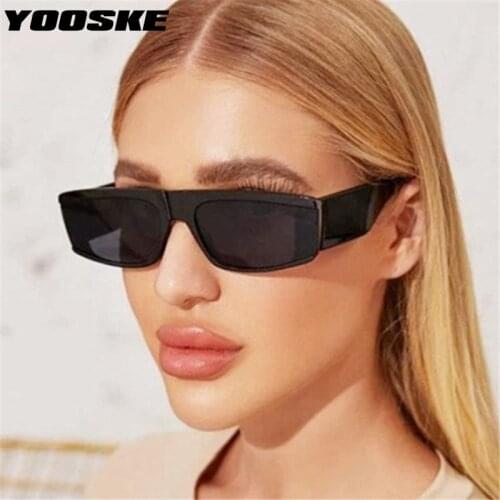 YOOSKE Square Sunglasses Luxury Brand Travel Small Rectangle Men Women Vintage Sun Glsses Female Shades UV400 oculos de sol