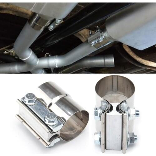 2.0" 2.5" 3.0" Butt Joint 304 Stainless Steel Multi-specification Lap Joint Exhaust Band Clamp Exhaust Sleeve Clamp