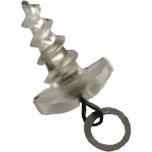 100 x 360 Degree Bait Screw / Plastic Bait Screw with Ring Swivel for Carp Fishing- Carp Terminal End Tackles
