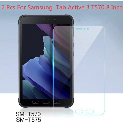 2 PCS Clear Tablet Tempered Glass For Sumsang Galaxy Tab Active 3 8inch SM-T570 T575 T577 Screen Protector For GalaxyTab Active3