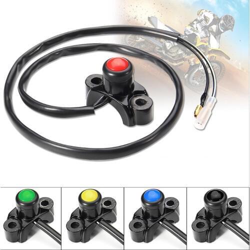 2 Packs Motorcycle Push Button Engine Stop Kill On-Off Switch Fits 22mm Bars
