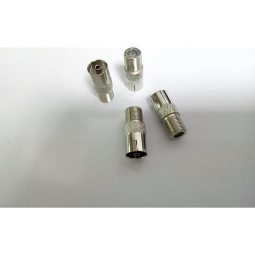 200pcs F Type Female Jack to TV PAL Female Jack Coaxial Connector New