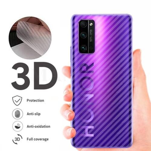 3D Back Full Cover Carbon Fiber Film For Huawei P20 P30 lite P40 Pro Matte Screen Proetctor For Huawei Honor 20 10 9 Lite 9X 8X