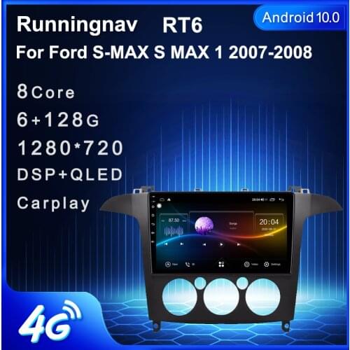 4G LTE Android 10.1/9/8.1 For Ford S-MAX S MAX 1 2007-2008 Car Radio Multimedia Stereo Video Player Navigation GPS No DVD