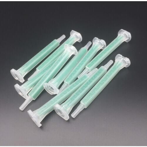 50Pcs Epoxy Mixing Nozzle 83mm F6-16 Resin AB Glue Static Mixer Mixing Nozzles for 50ml 37ml Duo Pack Epoxies Liquid Mixing