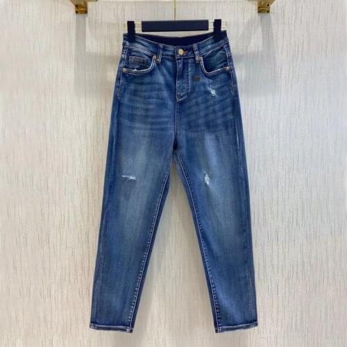 BIG BIRD BELT Women's Jeans With Embroidery