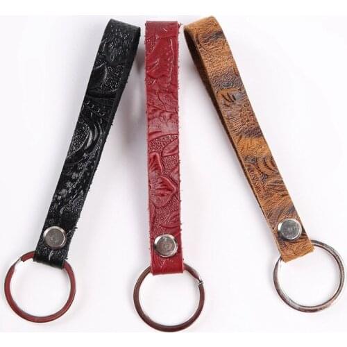 Real Genuine Leather Keychain Pocket for Car Keys Wallet Clip Ring Women Men Handmade Handbags Accessories DIY Gift 2020 New