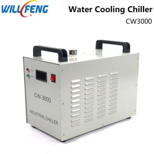 Will Feng Industrial Water Chiller CW3000 For Cooling Co2 60W 80W 100W Laser Cutter Engraving Machine 1.5KW 2.4KW CNC Spindle