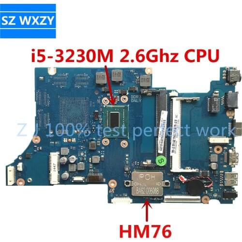 For Samsung NP370R5E NP470R5E Laptop Motherboard BA92-12483A BA41-02176A With SR0WX i5-3230M CPU HM76 MB 100% Tested Fast Ship