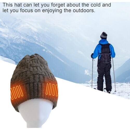 Electric Heated Cap High Quality 3 Levels Adjustable Temperature USB Charging Breathable Washable Warm Comfortable Heating Hat