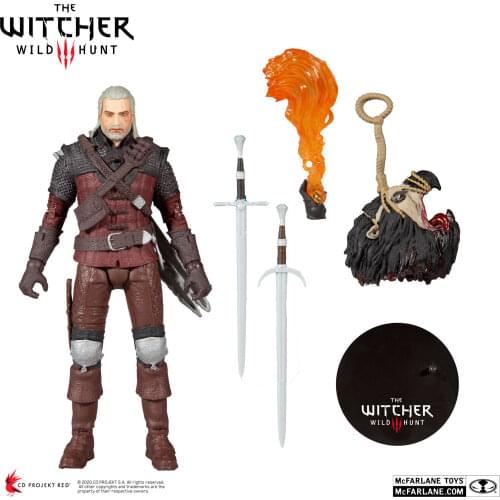 McFarlane Witcher-ed Geralt Articulated Figure Model Toys 17cm