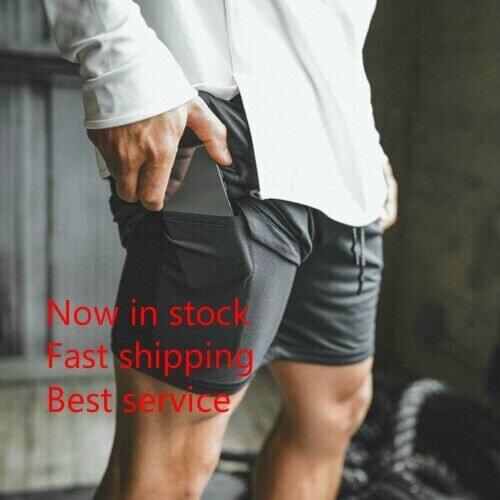 Mens Athletic Shorts Gym Joggers Fitness Outdoor Running Sports Casual Short Pants Summer
