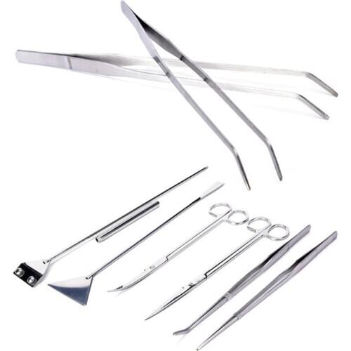 WYIN aquarium maintenance tool kit tweezers scissors live plant grass aquarium maintenance tool cleaning tool multiple tool set