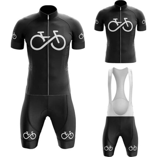 New SERIES 3 Black Cycling Jersey Set Maillot Ciclismo Hombre Short Sleeve Bike Clothing And Bib Shorts Gel Breathable Pad
