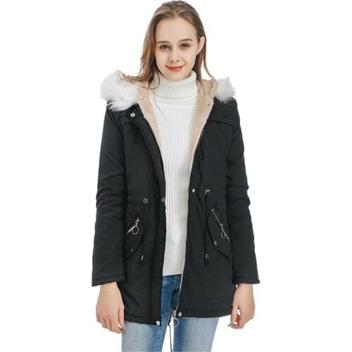 Novel Winter Women Warm Coat Casual High Quality Overcoat Hooded Jacket Slim Thick Warm Parkas Female Outerwear Coats