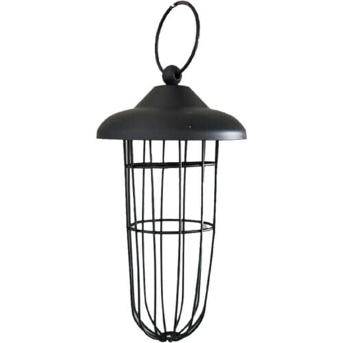 Durable Metal Portable Bird Feeder Fat Ball Food Dispenser Birds Seed Dispenser for Hanging Wild Birds Pets