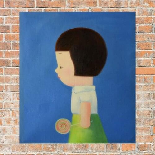 Hand Painted Oil Painting on Canvas Home Decor Modern Wall Art Picture for Living room Liu Ye Painting Little Girls 20x24Inch