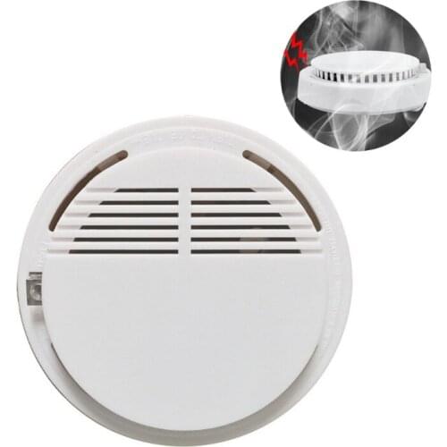 M4YD Smoke Alarms Battery Operated Independent Smoke Detector Fire Alarm with 80dB Loud/Light Home Garage Security