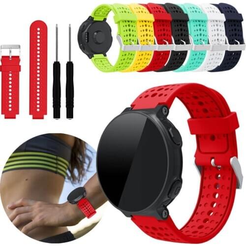 For Garmin Forerunner 220 230 235 620 630 735XT Watchband Quick Release Easy Fit Wrist Bracelet Silicone Replacement Watch Band