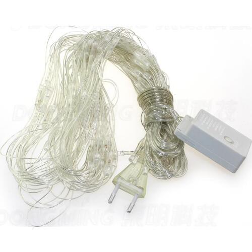 Super bright Christmas Wedding Led Net String Lights 1.5*1.5m 96pcs 220V EU Plug Multi Color 8 Displays led net christmas lights