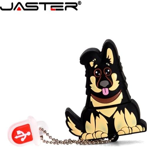 JASTER 2020 New USB 2.0 Cartoon Dog Model 4GB 8GB 16GB 32GB 64GB 128GB pendrive plastic memory stick free shipping