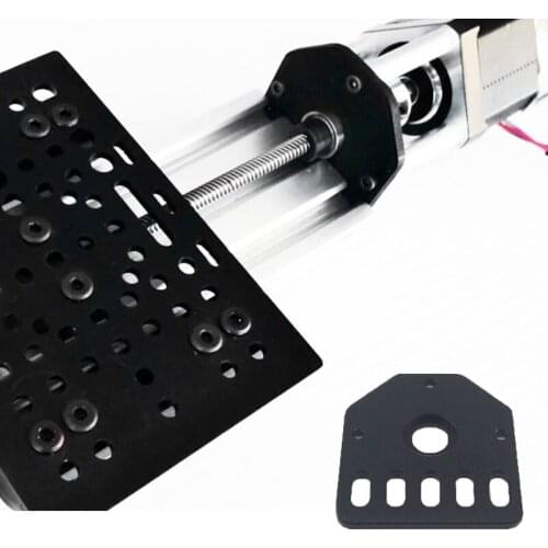 Screw end face mounting plate End face fixing plate Threaded Rod Plate for Stepper Motor Fixed Aluminum Bracket Machine