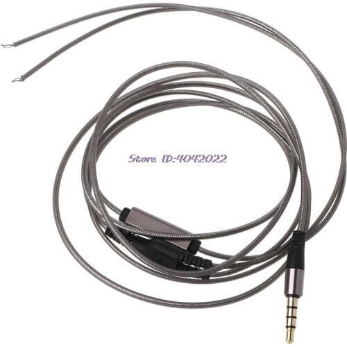 1.2m With Mic DIY Earphone Cable High Quality Replacement Cable Wire For Repair