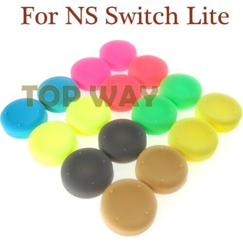 10pcs Silicone Enhanced Analog Thumb Stick Grip Caps for Nintend Switch lite JoyCon Controller Stick Cap Skin for Joy Con Cover