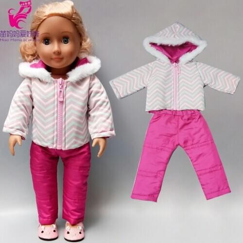 17 Inch Baby Doll Clothes Winter Jacket Pants Set 18 Inch Doll Clothes Coat Winter Clothes