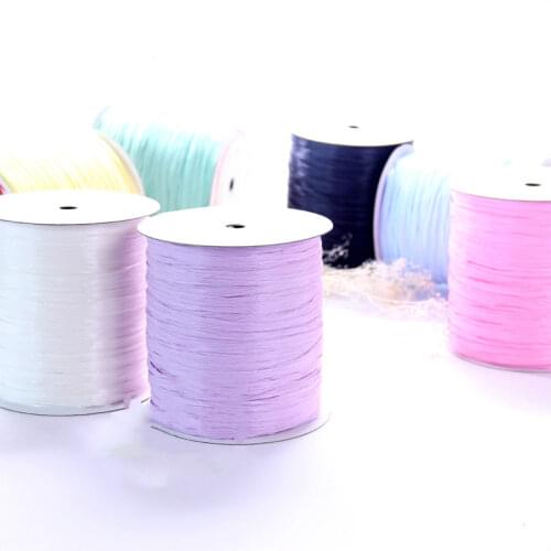 250 M/roll Cotton Raffia yarn for summer beach hat crochet Raffia bag material Diy Raffia straw Yarn For hand crocheting Supply