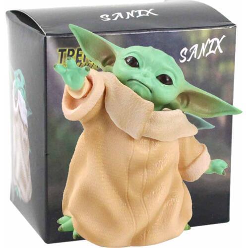 8cm Star Wars Baby Yoda PVC Action Figure Collection Model Toy Doll Birthday Gift for Children