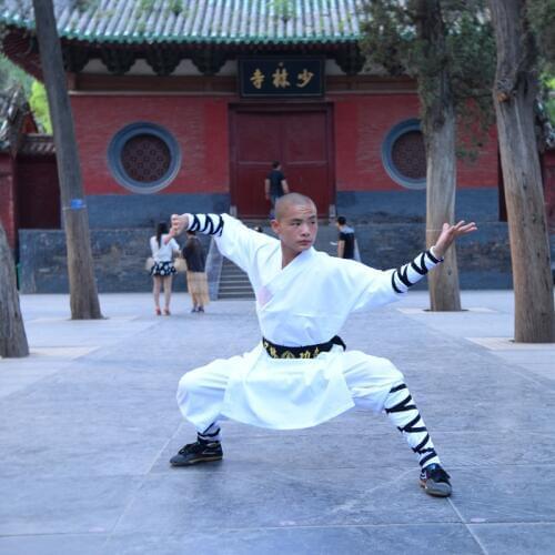 White Shaolin Clothes Wushu Uniform Buddhist Robe Martial Arts Tai Chi Clothing Shaolin Kung Fu Uniform TA2094