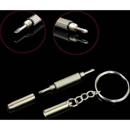 For Auto Keychain Motorcycle Mini Screwdriver Style Watch Repair Tools Key Ring Decoration Accessories