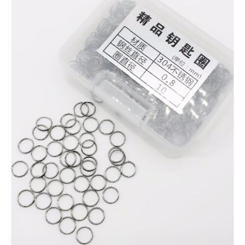 KeyRing Kay Chain Round Split Key Rings Keychain 13.6MM With Nickel Compass key ring keychain connector llaveros hombre chaveiro