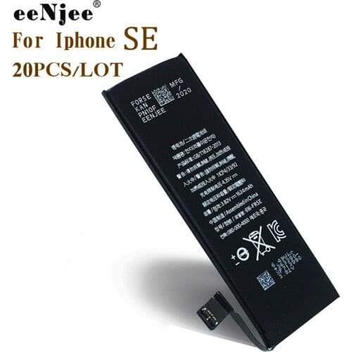 EENJEE 20PCS Mobile Phone Battery For Iphone SE China Cellphone Battery Manufacturer 3.8V 1624mah ORG Quality OEM