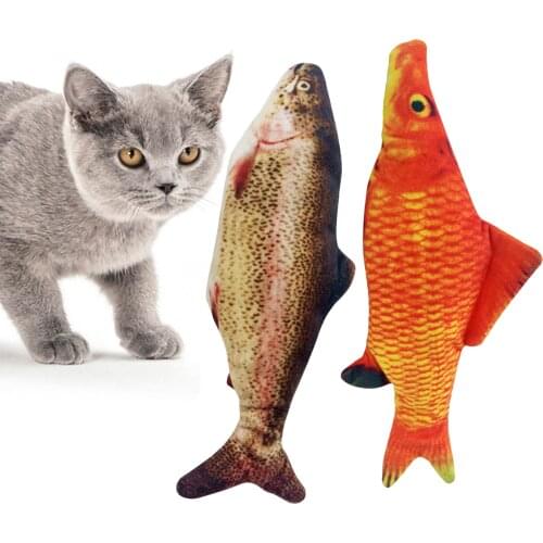 Electric Fish Cat Toy Funny Pets Chew Dancing Moving Catnip Toys Supplies for Cat Kitty
