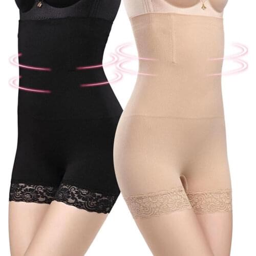 Body Shaper Women Shapewear High Waist Seamless Lace Shaping Panties Breathable Slimming Tummy