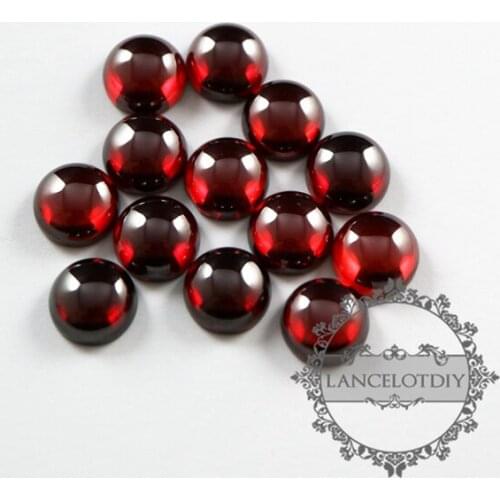 10mm round blood red high quality artificial zircon cabochon DIY supplies 4110137
