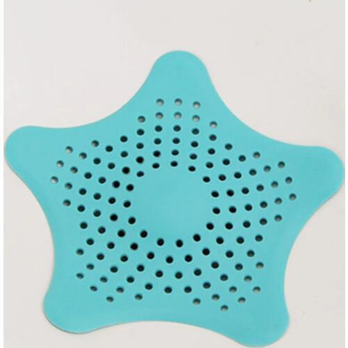 Hot sell New kitchen silicone five-pointed star sink filter bathroom sucker floor drains shower hair sewer