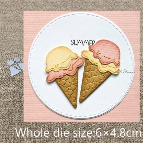 XLDesign Craft Metal Cutting Die Stencil ice cream decoration Scrapbook Paper Card Craft Album DIY Embossing Die Cuts