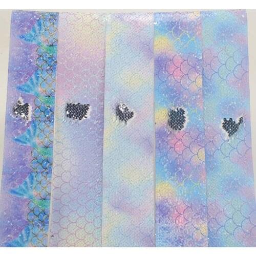 NEW 2 yards 3" 75mm fish scales sequin ribbon printed,Shiny Glitteor ribbon cartoon printed