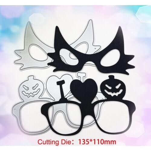 2020 New Beautiful Mask Metal Cutting Dies craft Die Cuts for Card Making Scrapbooking Christmas Halloween Die Cuts
