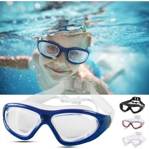 17x5CM Swimming Goggles Swimming Eyewear Water Glasses Swim Professional Kids Adult Pool Glasses with Earplug