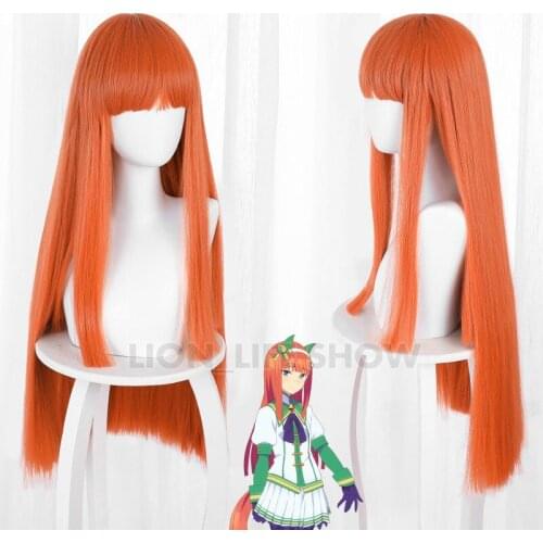 Uma Musume Pretty Derby Silence Suzuka Cosplay Wig Long Straight Helloween Party Synthetic Hair Heat Resistant