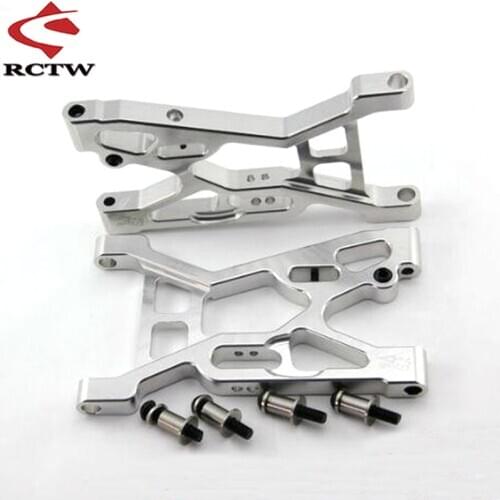 CNC Alloy Front and Rear Suspension Arm Set for 1/5 GTB RACING Losi 5ive-t Kingmotor X2 Rofun Rovan LT Truck Spare Toys Parts