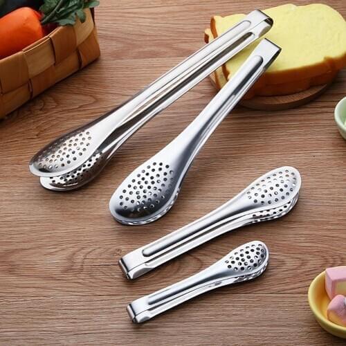 Durable Stainless Steel Chafing Dish Salad Tongs For Hot Pot Baking Anti Heat Clip Pastry Clamp Tongs Cooking Tools Hot Kitchen
