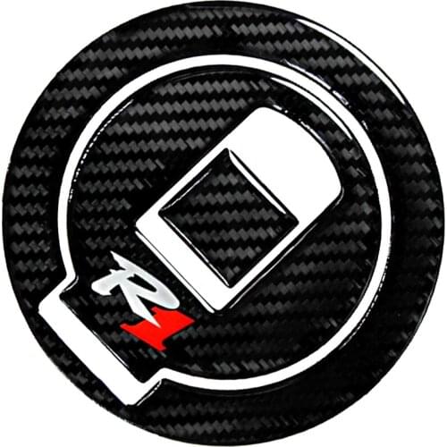R1 Sticker Tank Cap Cover Pad 98-99 Motorcycle Gas Cap Protector Decals Case For Yamaha YZF-R1 R1 1998 1999 3D Carbon Look